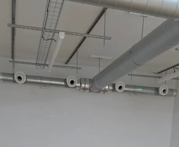 Commercial airflow and ventilation ducting inside Store Store 24 self storage facility in Torquay